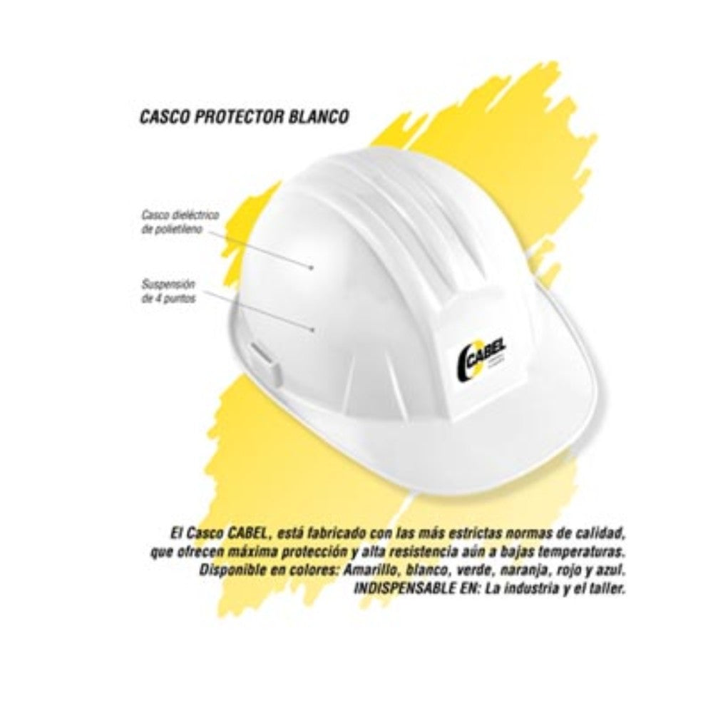 CACHUCHA DIELECTRICA BLANCO (CASCO) CABEL