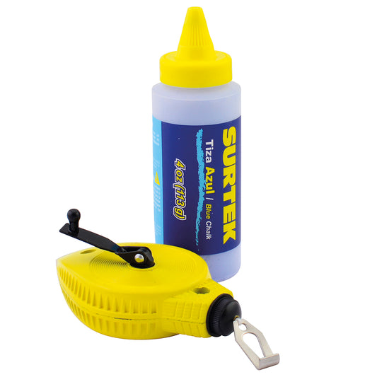 TIRALINEAS (JUEGO) METALICO 30 MTS CON TIZA SURTEK 130561