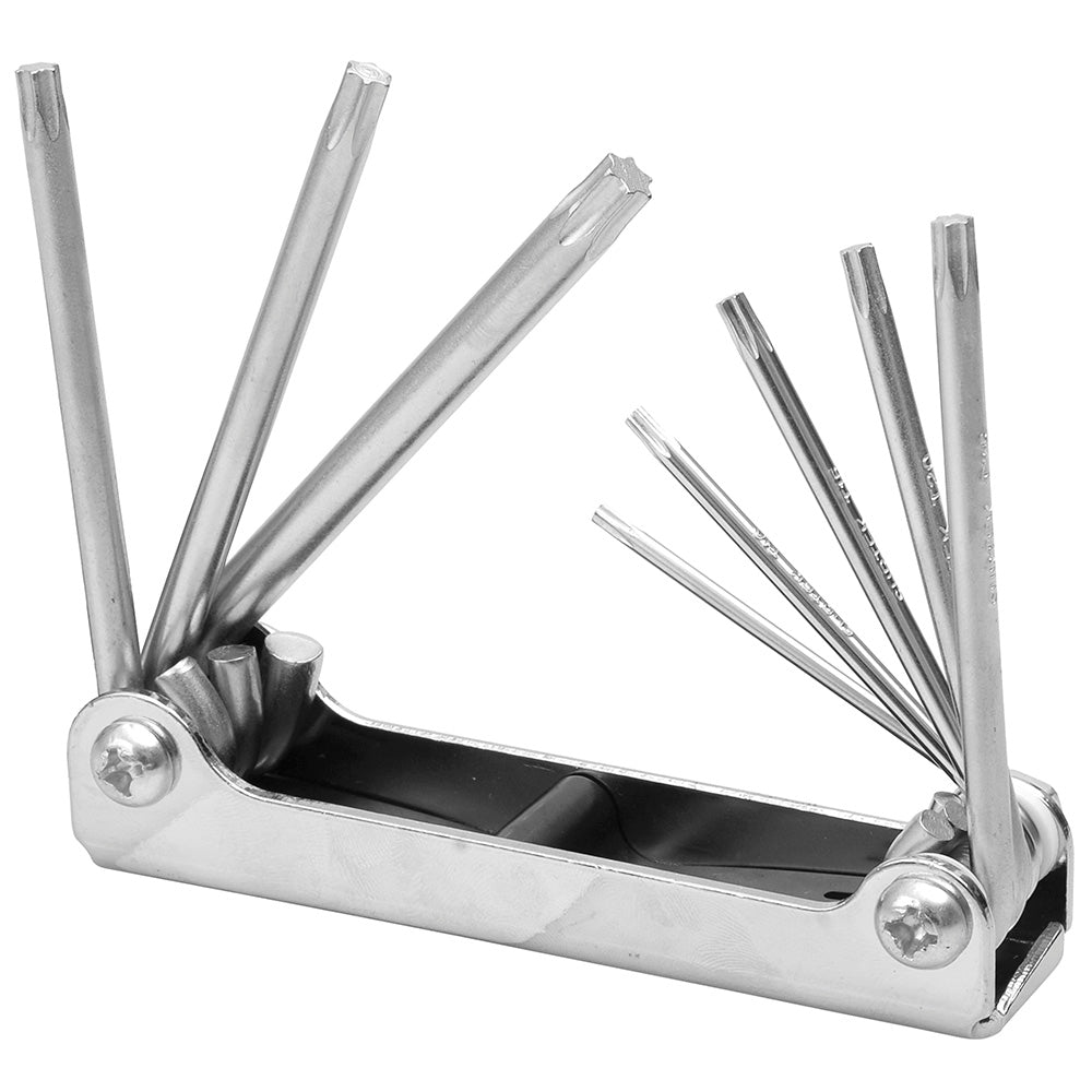 LLAVES TORX (JUEGO 8PZ) T9-T27 TIPO NAVAJA SURTEK ALLFTN8