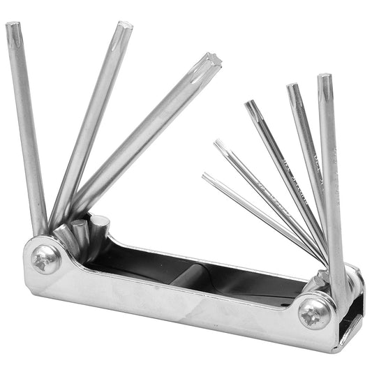 LLAVES TORX (JUEGO 8PZ) T9-T27 TIPO NAVAJA SURTEK ALLFTN8