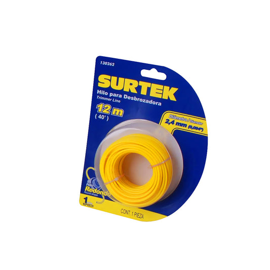 NYLON DESBROZADORA 2.4MM X 12 MT SURTEK 130262 (A-M)
