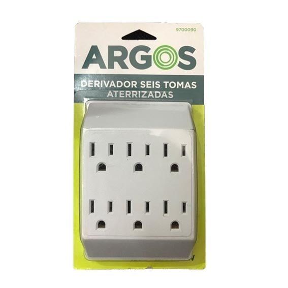 MULTICONTACTO 6 TOMAS ATERRIZADAS ARGOS 9700090