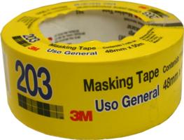 CINTA PARA CUBRIR (MASKING) 12mm X 50m (1/2)3M 203