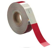 CINTA REFLEJANTE (BLISTER CON 6 TIRAS) 3M ROJO-BLANCO 983 (MR900005601)