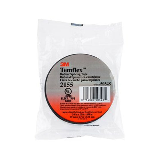 CINTA AISLANTE DE CAUCHO TEMFLEX 19mm X 9.1m 3M 2155 HC000592382