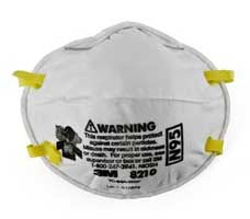 RESPIRADOR MASCARILLA PARA PARTICULAS 3M (EFICIENCIA 95%) 8210 N95 (70070892446)