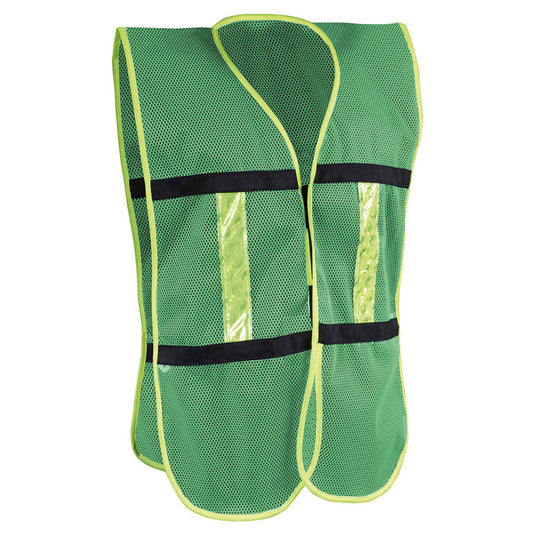 CHALECO MALLA VERDE CON REFLEJANTE JYRSA SR-1011VCRL/ECO-1011VCRL