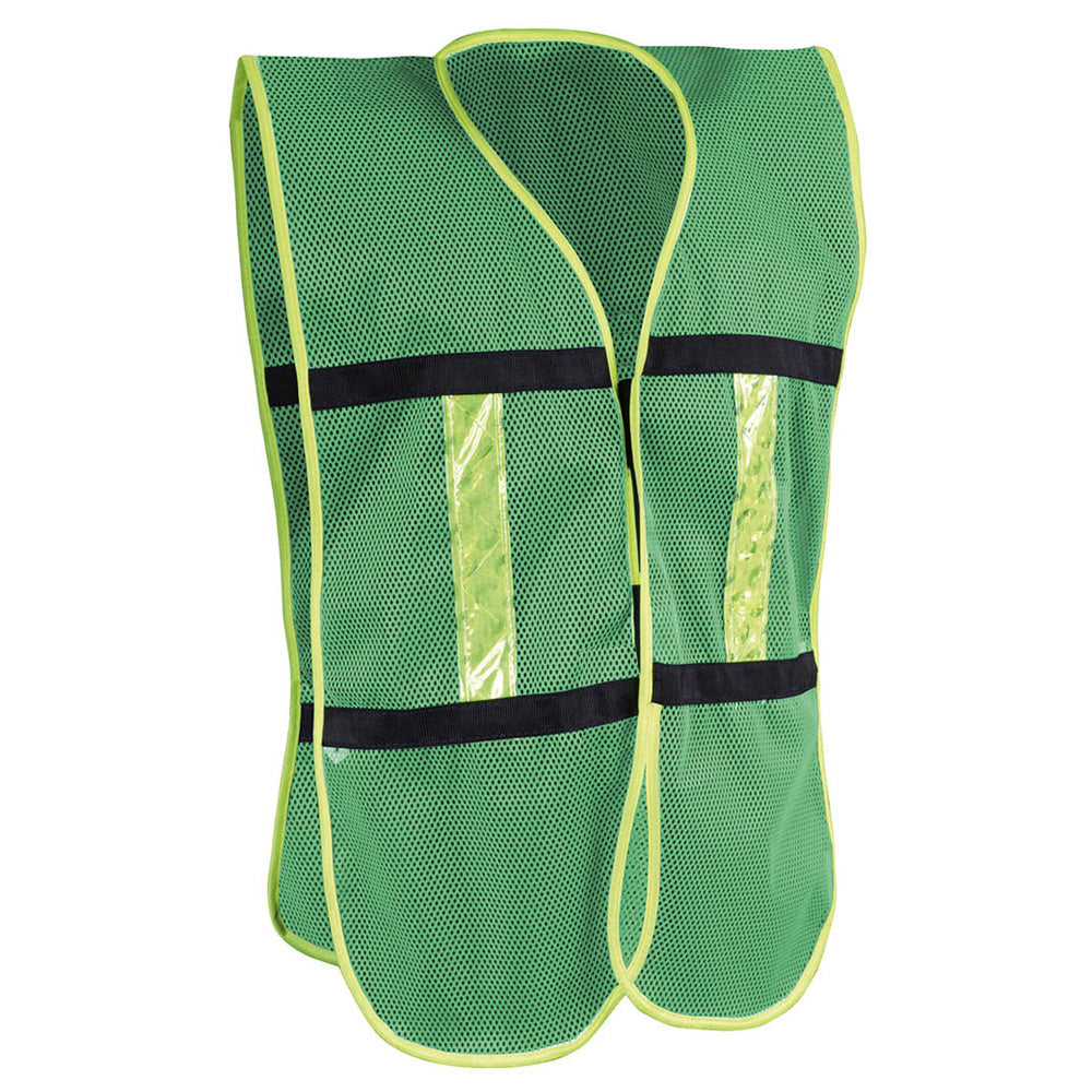 CHALECO MALLA VERDE CON REFLEJANTE JYRSA SR-1011VCRL/ECO-1011VCRL