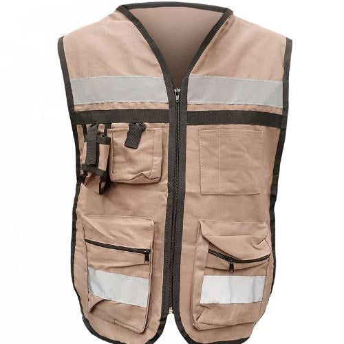 CHALECO TIPO BRIGADISTA KHAKI CAFE  (BOLSA EXTRA) CHTBK