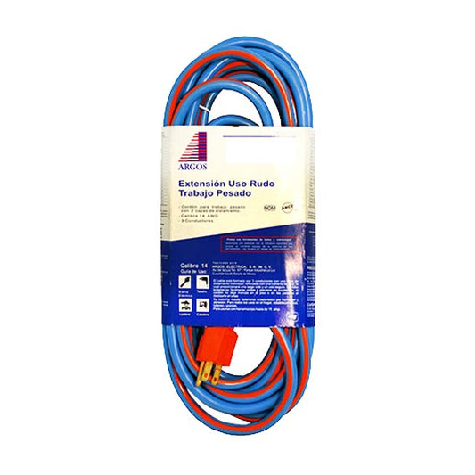EXTENSION ELECTRICA 3X16 POLARIZADA 10mts ARGOS 9760262