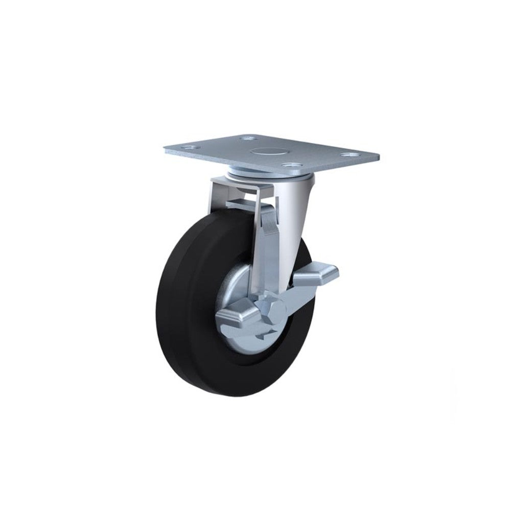 RODAJA 4'' HULE PLACA GIRA Y FRENO HU1015FGA 40kg