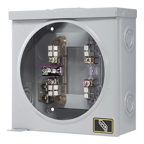 BASE CUADRADA AEREA 5 TERMINALES (PARA MEDIDOR DE LUZ 220) IUSA  203749