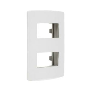 PLACA 2 MODULOS BLANCO SCUDETTO IUSA 45P02SB