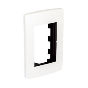 PLACA 3 MODULOS BLANCO SCUDETTO IUSA 45P03SB