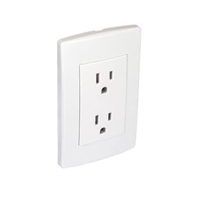 CONTACTO (TOMACORRIENTE) DUPLEX CON TAPA BLANCO SCUDETTO IUSA 353S