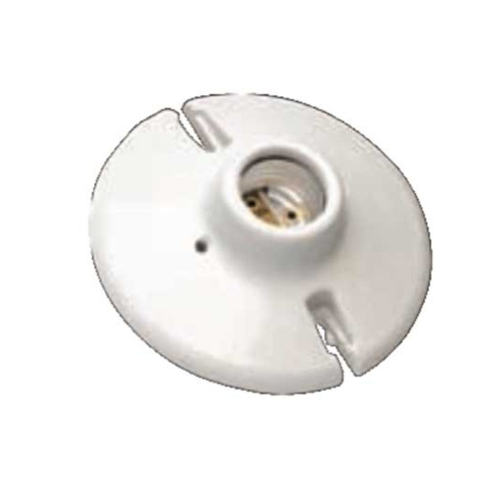 PORTALAMPARA (ROCETA) REDONDA CERAMICA 4" (102mm) E-26 ARGOS 9400150