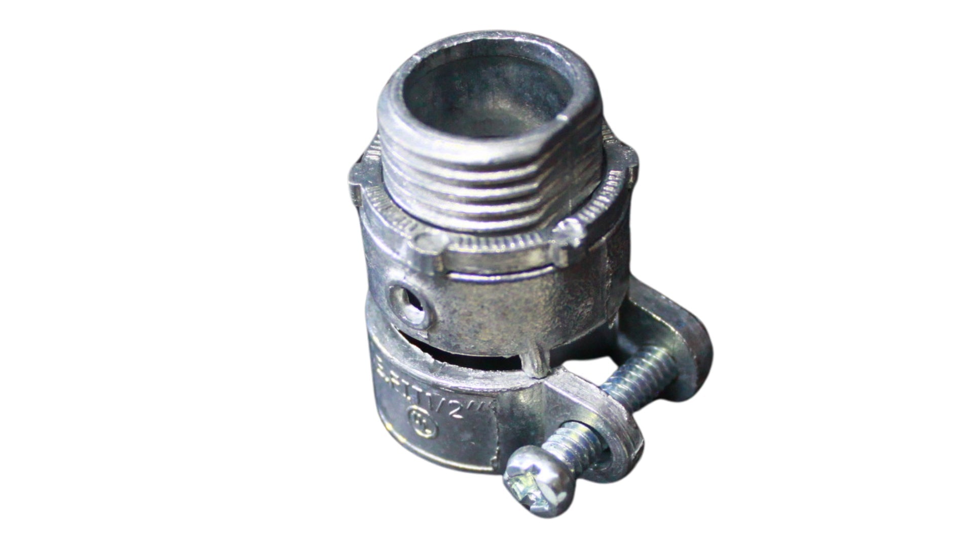 CONECTOR RECTO (DE ACERO) PARA TUBO PLICA 1/2" (13mm)