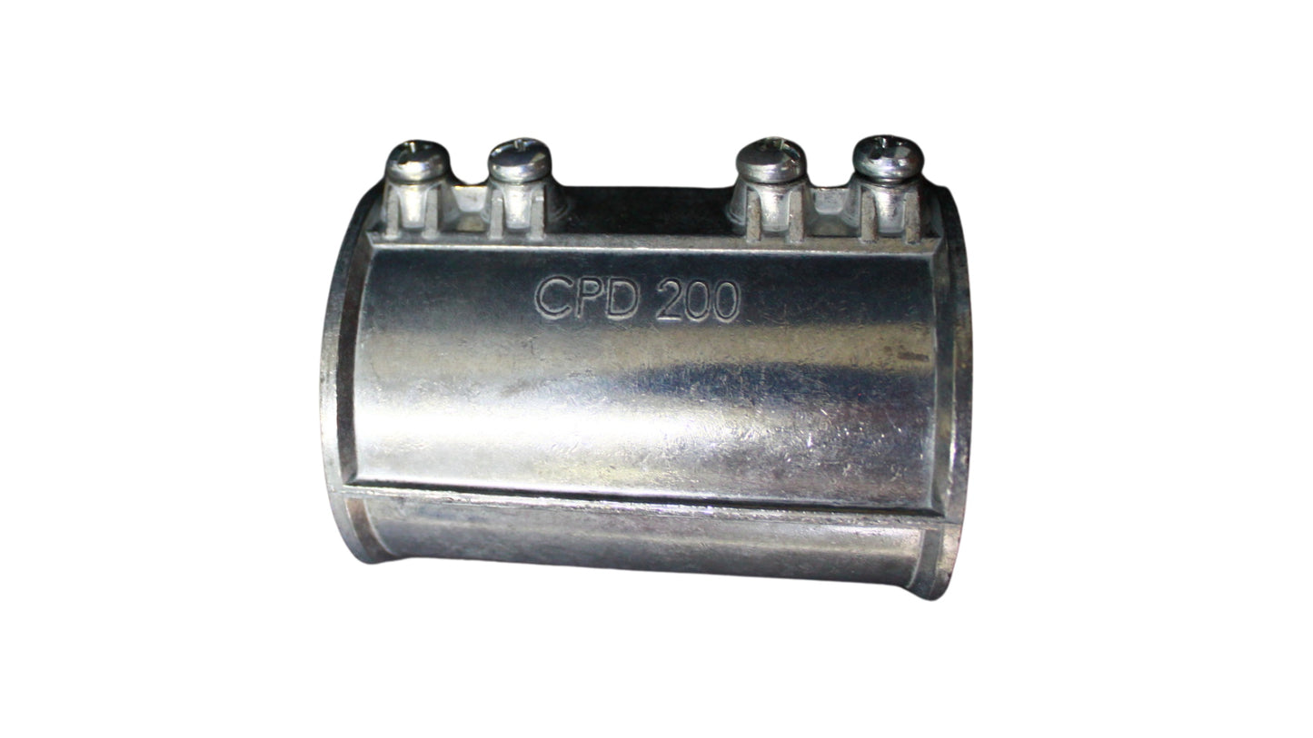 COPLE CONDUIT GALVANIZADO PARED DELGADA 2" (50.8mm) CON TORNILLO CPD200/9570700