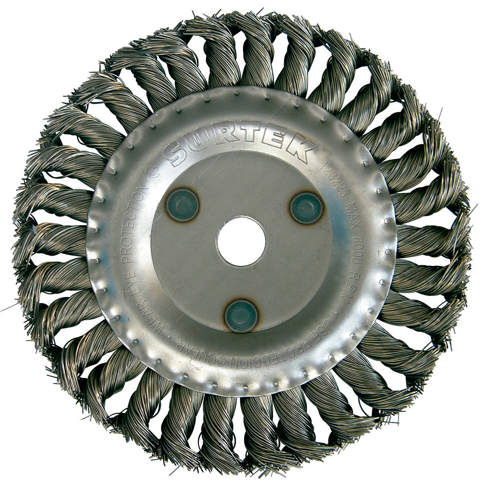 CARDA COPA TRENZADA (GRUESO) 6" X 0.51 MM ROSCA 5/8" SURTEK 123224/C527