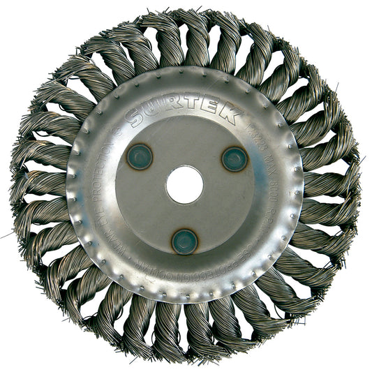 CARDA COPA TRENZADA (GRUESO) 6" X 0.51 MM ROSCA 5/8" SURTEK 123224/C527