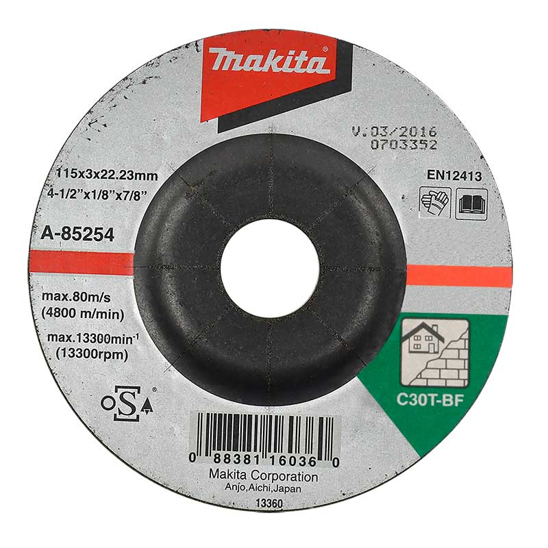 DISCO CORTE PIEDRA 4-1/2 X 1/8 X 7/8 MAKITA B-44133