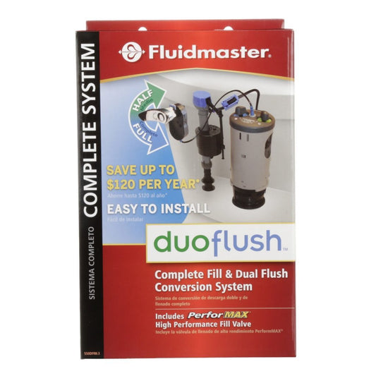SISTEMA DUO FLUSH DOBLE ARGA (MEDIA Y COMPLETA) FLUIDMASTER 550DFRK133