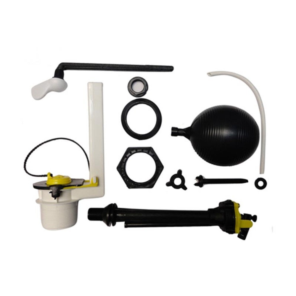 JUEGO DE HERRAJES PARA WC ECONOMAX 2'' SIN ESPONJOSO FAMA 2200