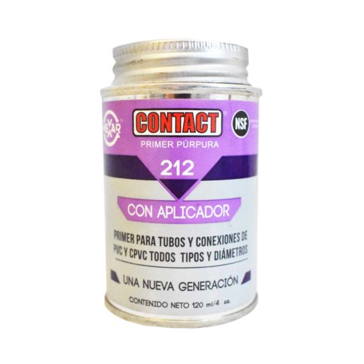 PRIMER PURPURA PVC Y CPVC 120ML CONTACT 212 Z-21201
