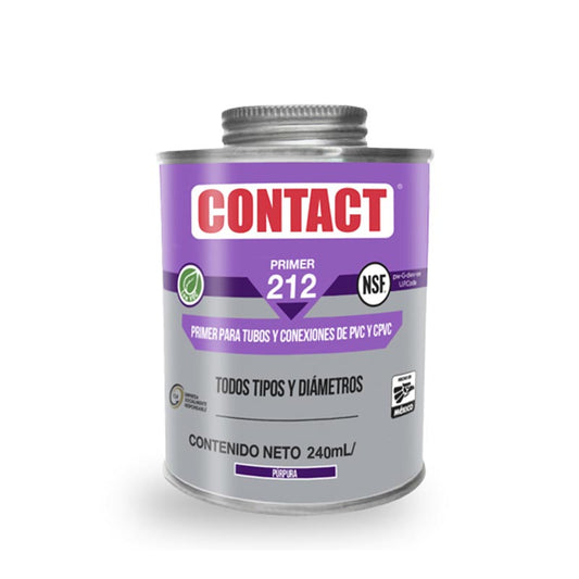 PRIMER PURPURA PVC Y CPVC 240ML CONTACT 212 Z-21202 ES66173-21212