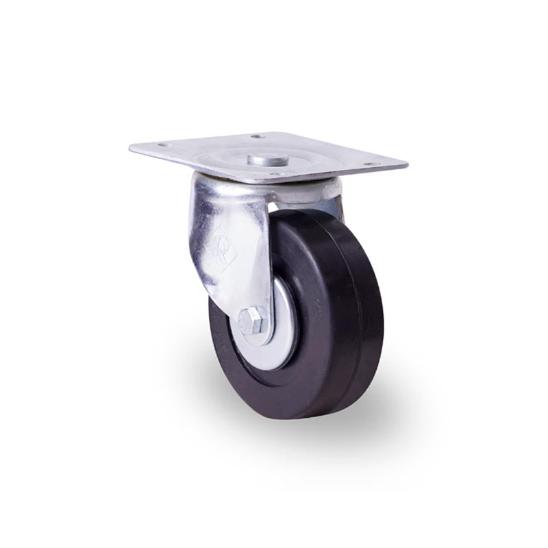 RODAJA INDUSTRIAL 6'' HULE PLACA GIRA HI152PGGA 150kg