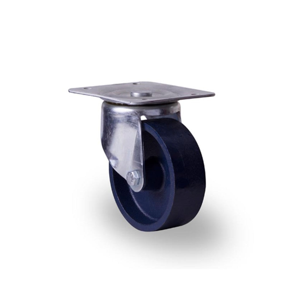 RODAJA INDUSTRIAL 6'' FIERRO PLACA GIRA HI152GFOGA 150kg