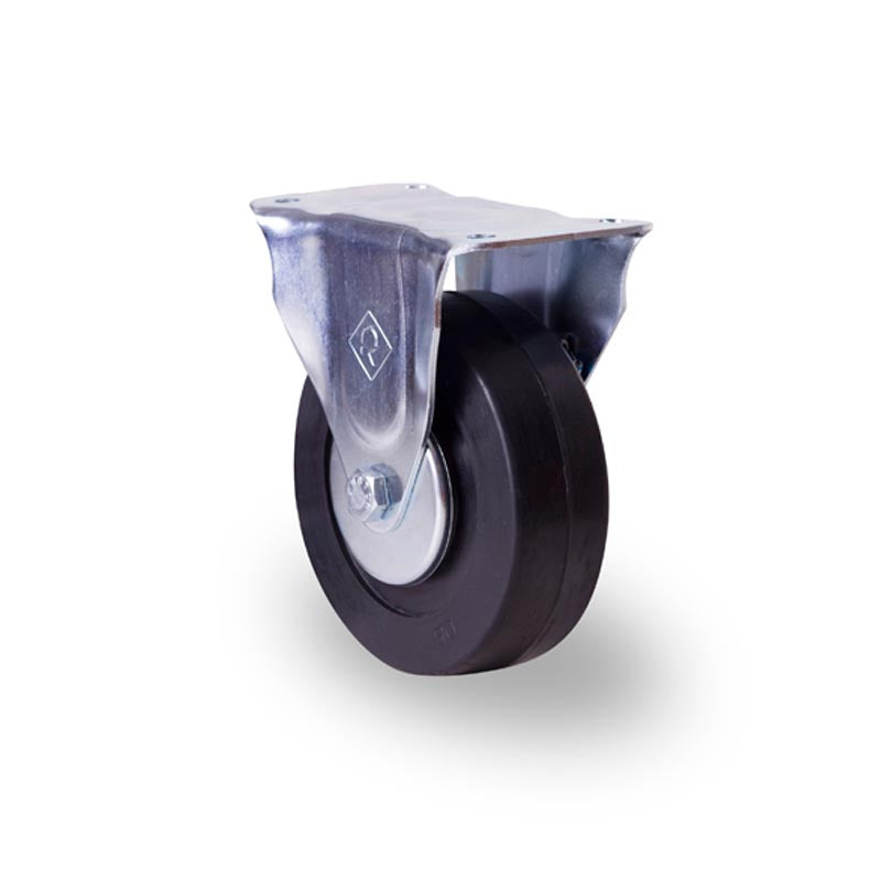 RODAJA INDUSTRIAL 6'' HULE PLACA FIJA BALERO HI152PFGA  150kg