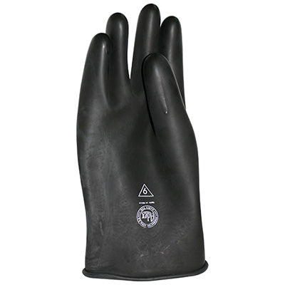 GUANTE NEGRO CONTRA ACIDO 280mm TALLA #7 ADEX