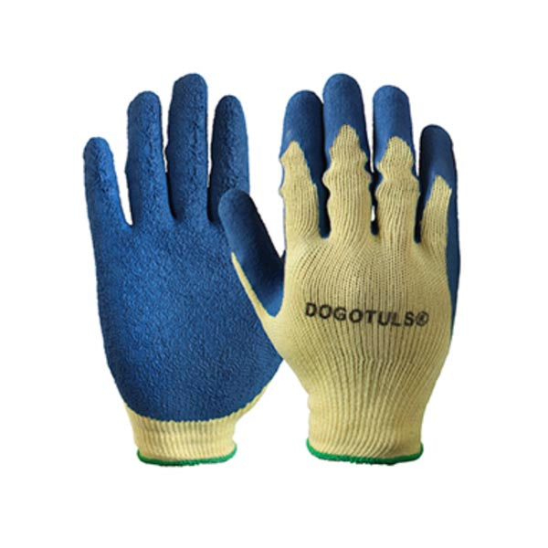 GUANTE CON PALMA CUBIERTA LATEX GRIS JS3002 / GTAGL6L