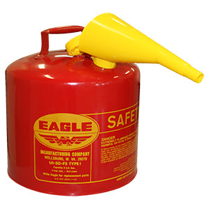 TANQUE METALICO PARA GASOLINA 5GAL DE SEGURIDAD (ROJO) EAGLE DOGO MP3010