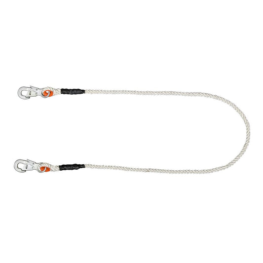 CABLE DE SEGURIDAD ESTROBO PARA CINTO Y ARNES CON 2 GANCHOS TULMEX 5489-60