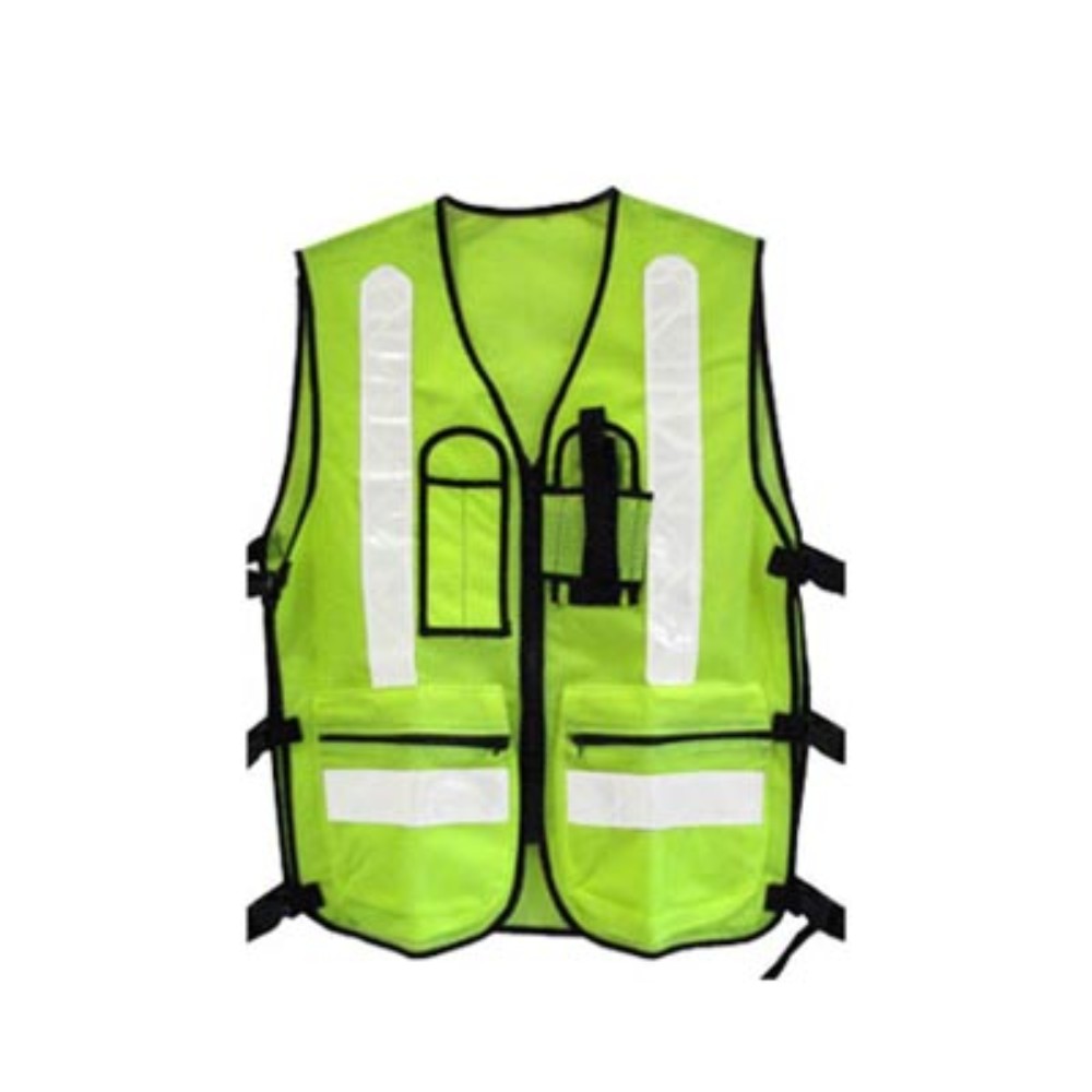 CHALECO MALLA CON PORTA RADIO AZUL 1202 AEM/AZ