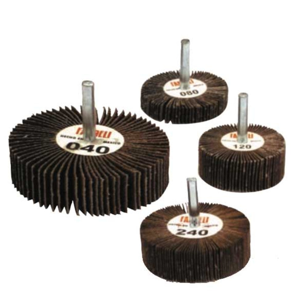 RUEDA FLAP LIJA 2'' X 1'' X 1/4 GRANO 120 X-88 FANDELI 16590