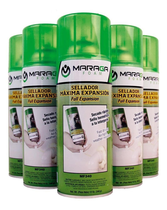 ESPUMA POLIURETANO EN SPRAY 12OZ 340GRS MARAGA MF340