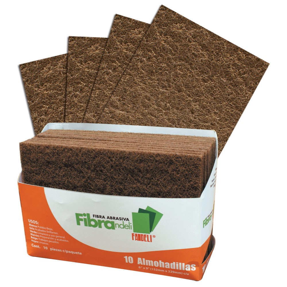 FIBRA BEIGE 9'' X 6'' MEDIANO FANDELI 1551