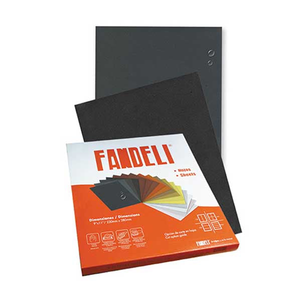 HOJA DE LIJA AGUA 9" X 11" GRANO 320 A99 FANDELI 0040