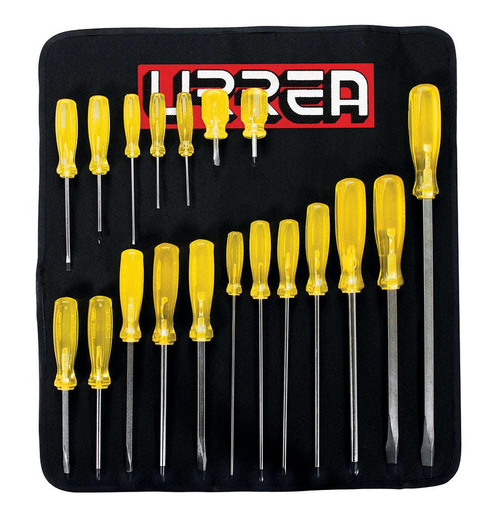 JUEGO DESTORNILLADORES AMBAR COMBINADO 19PZ 9600E