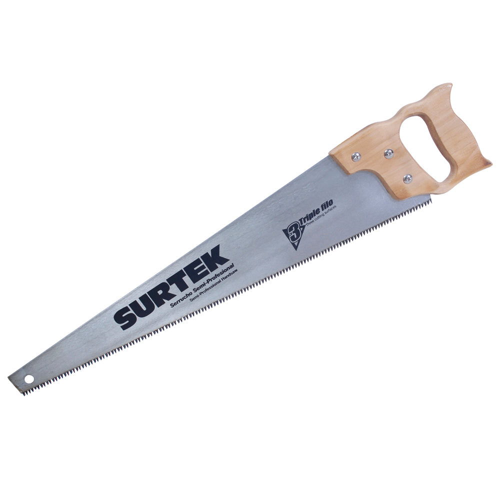 SERRUCHO TRIPLE FILO 26" MANGO MADERA SURTEK 120249