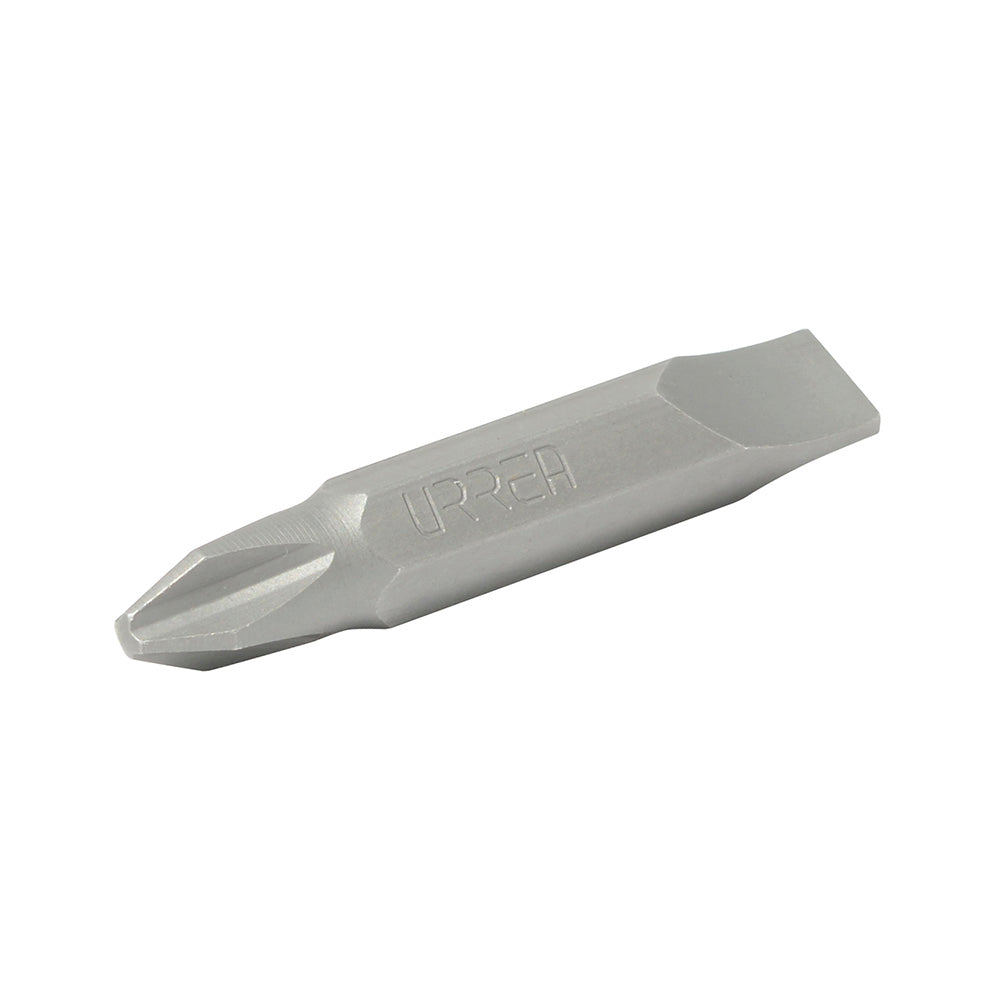 PUNTA HEXAGONAL 1/4" DOBLE PHILLIPS # 2 PLANA 8-10 URREA 30004