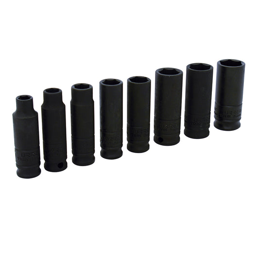 DADOS IMPACTO 3/8" (JUEGO 8PZ) 5/16 - 3/4" URREA 72112