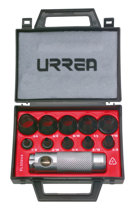 SACABOCADOS (JUEGO 11PZ) 1/8 - 3/4" URREA 49901