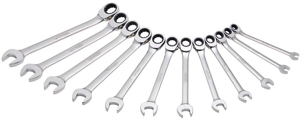 JUEGO DE 12 LLAVES DE MATRACA SPLINE METRICAS URREA JLMC12M