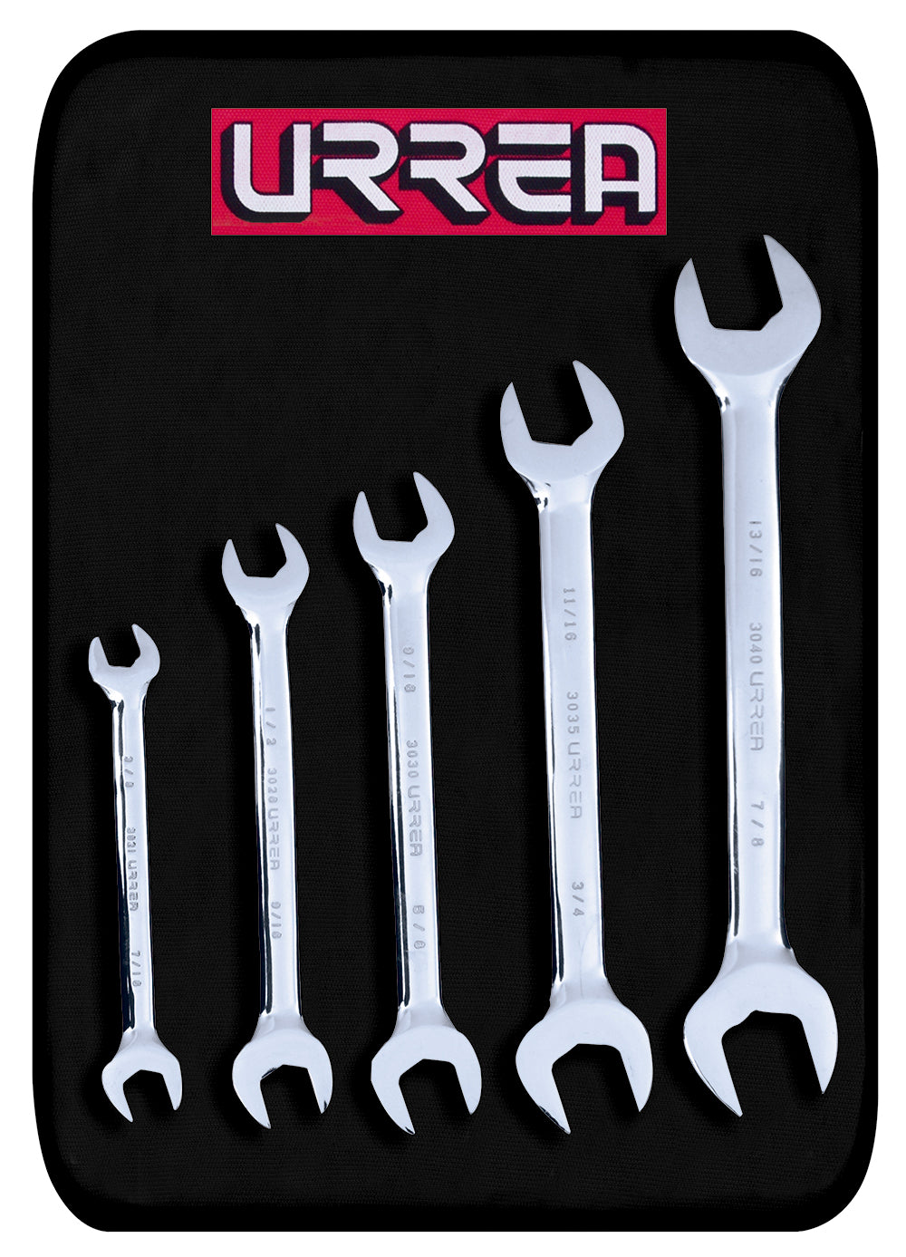 LLAVES ESPANOLAS (JUEGO 5PZ) (3/8" A 7/8") URREA 3000N