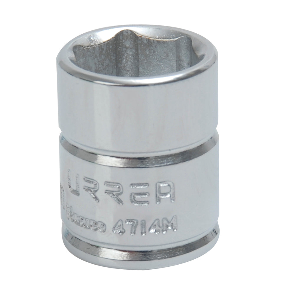 DADO 1/4" METRICO 6 PUNTAS 14MM URREA 4714M