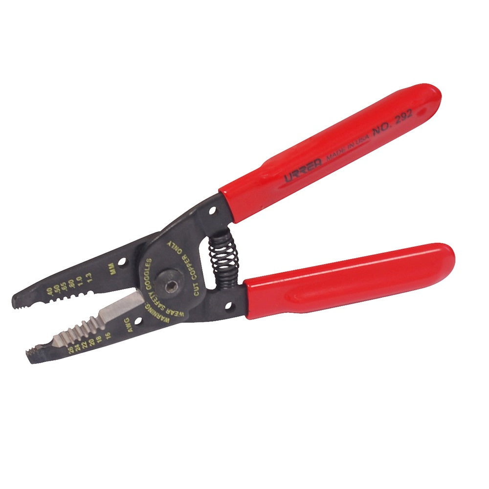 PINZA PELA CABLE (16-26 AWG) 6-3/4" ALTA PALANCA URREA 292